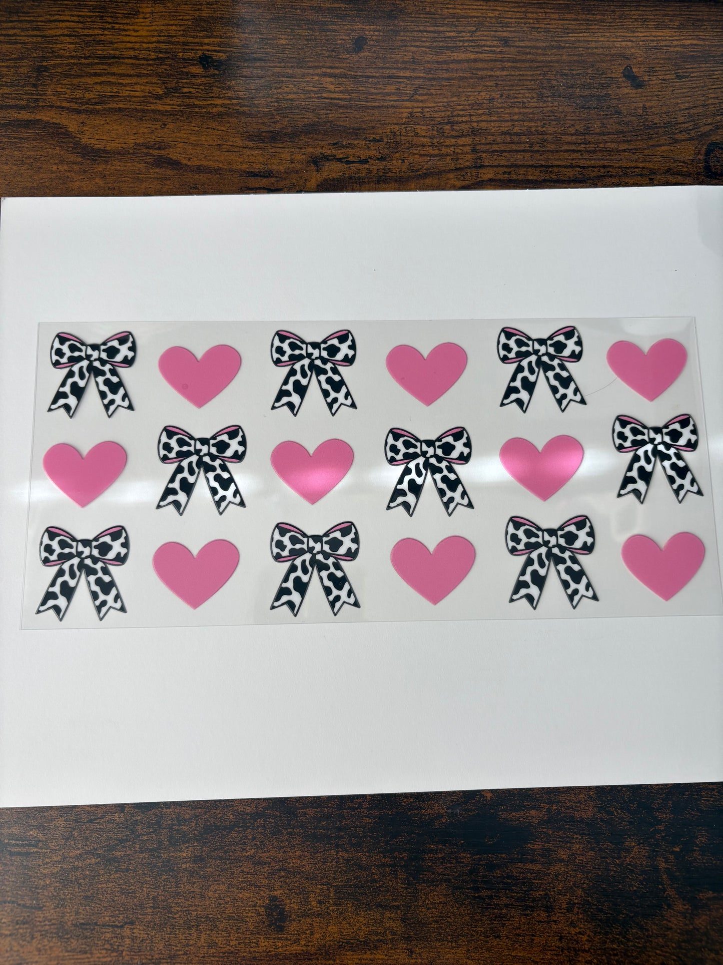 Cow Print Bow