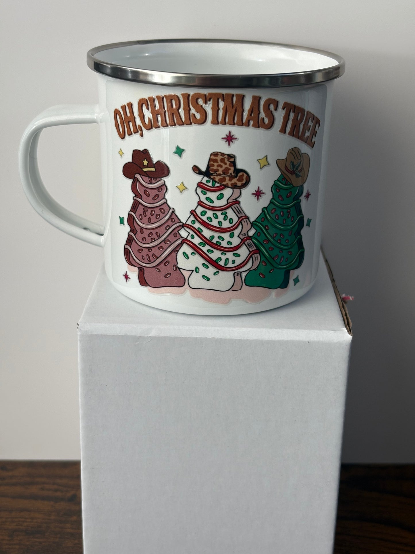 12 oz Enamel mugs