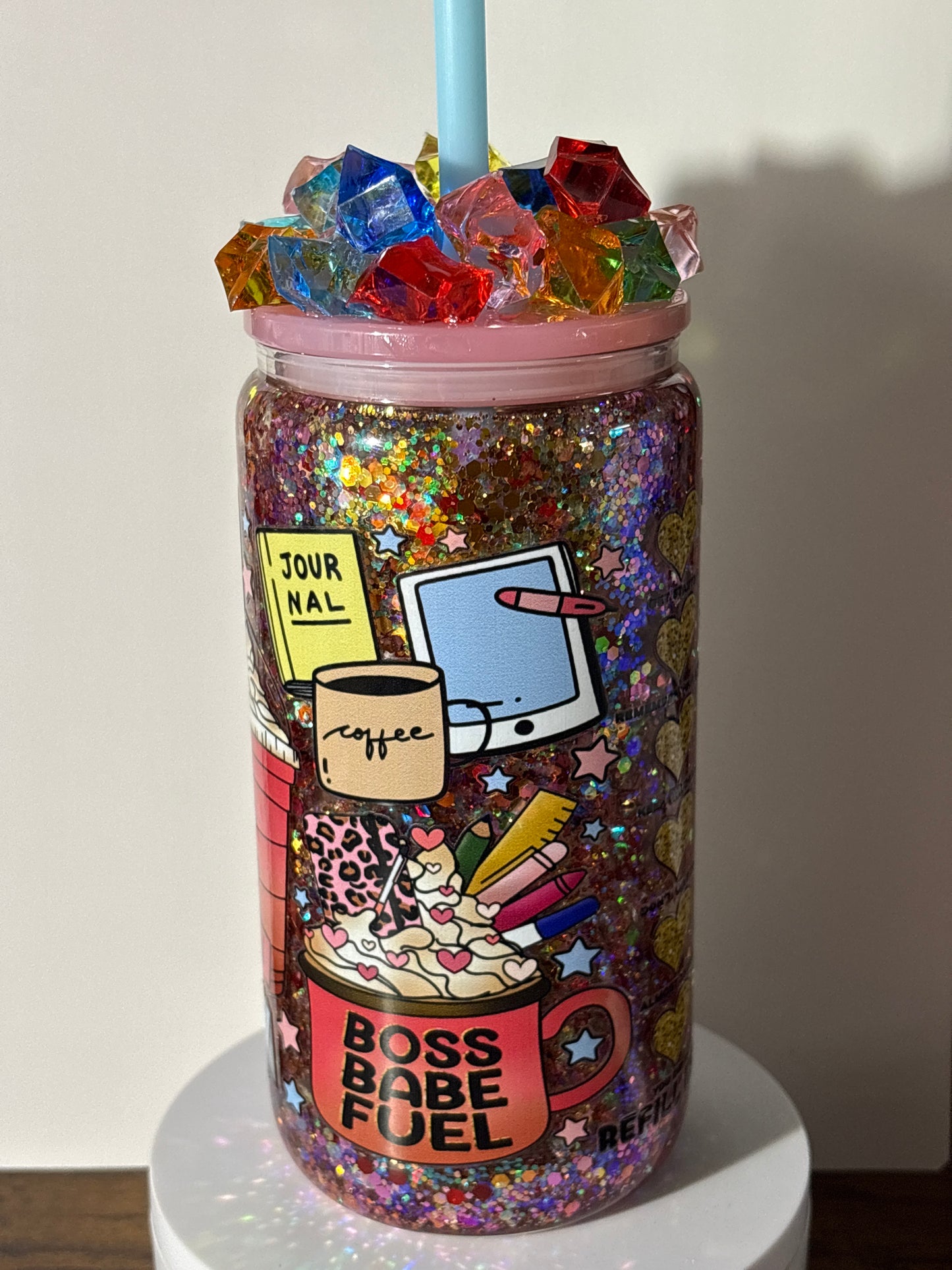 Glass 16 oz Snow Globe