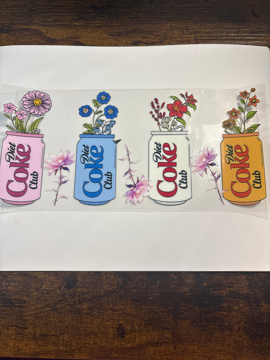 Diet Coke W/ Flowers