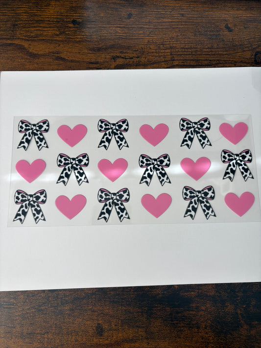Cow Print Bow