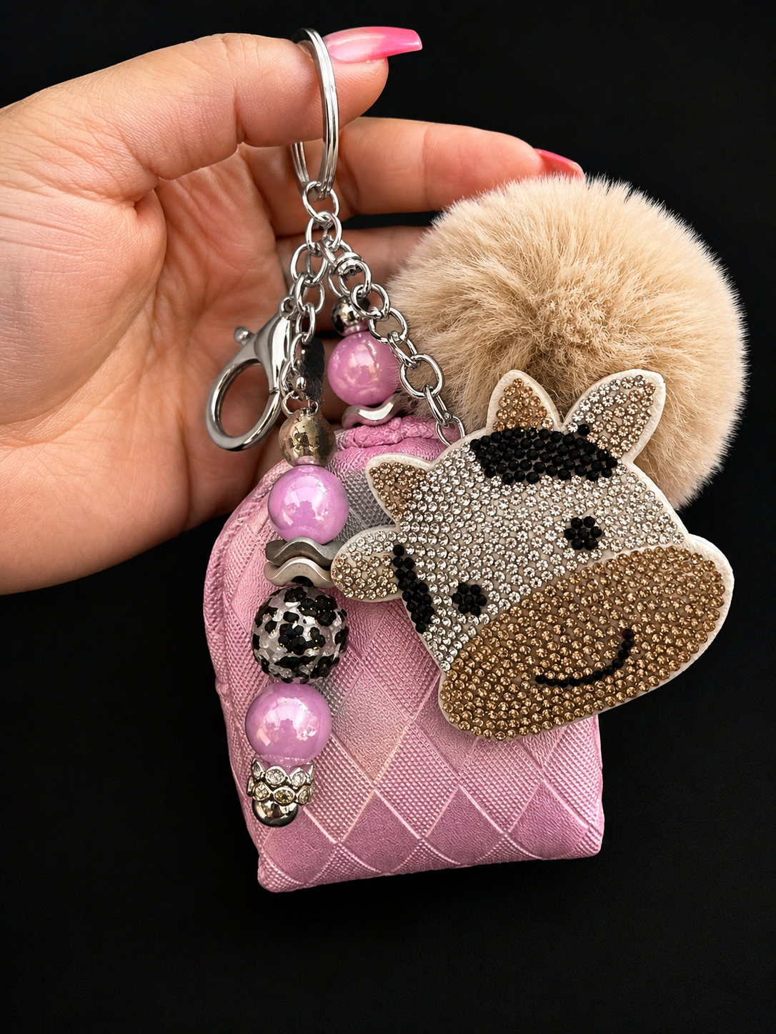 Cow Keychain
