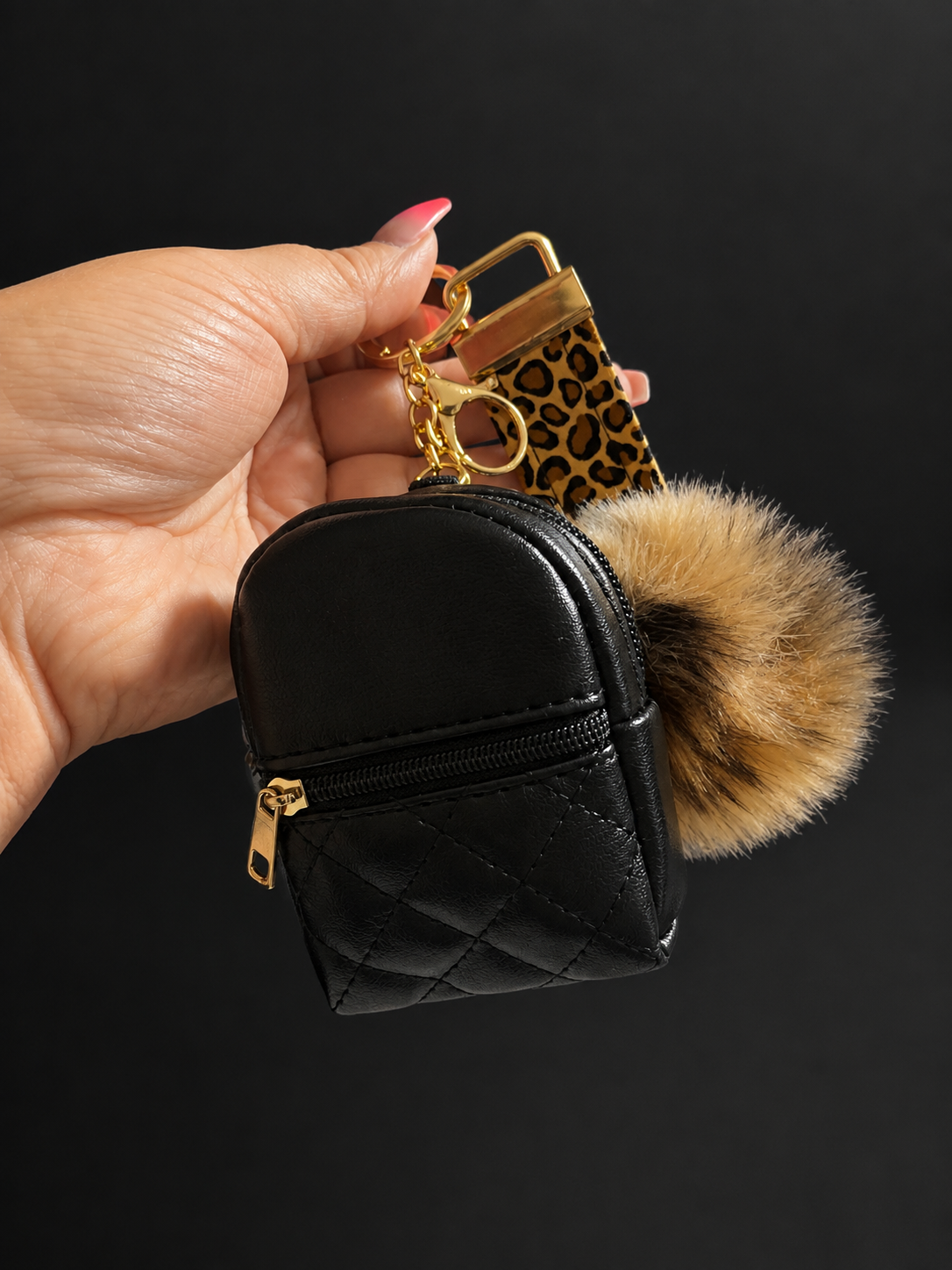 Leopard Cherry Keychain